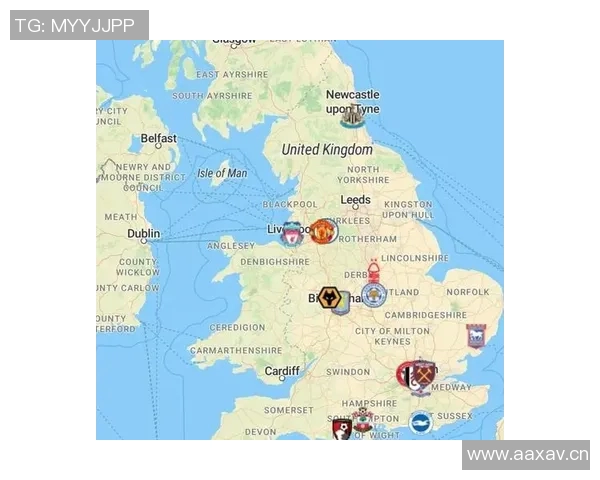 英超各支球队的所在地城市与主场分布一览